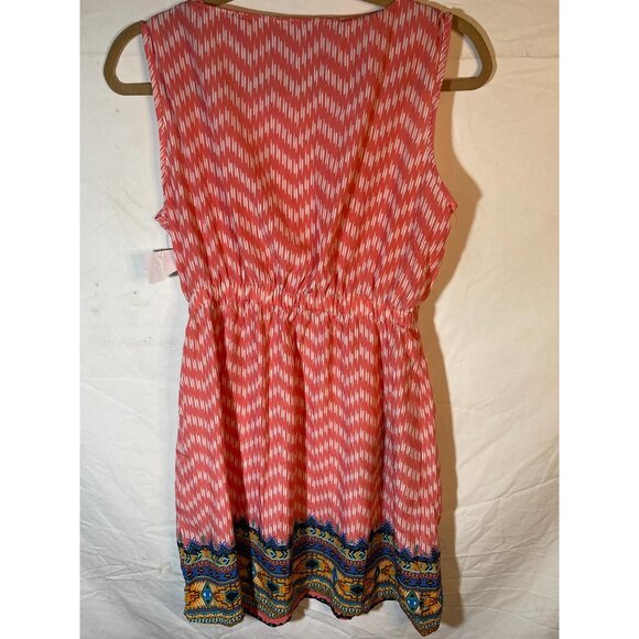 Feathers pink white with green orange blue red design at bottom large READ NEW - Picture 10 of 12